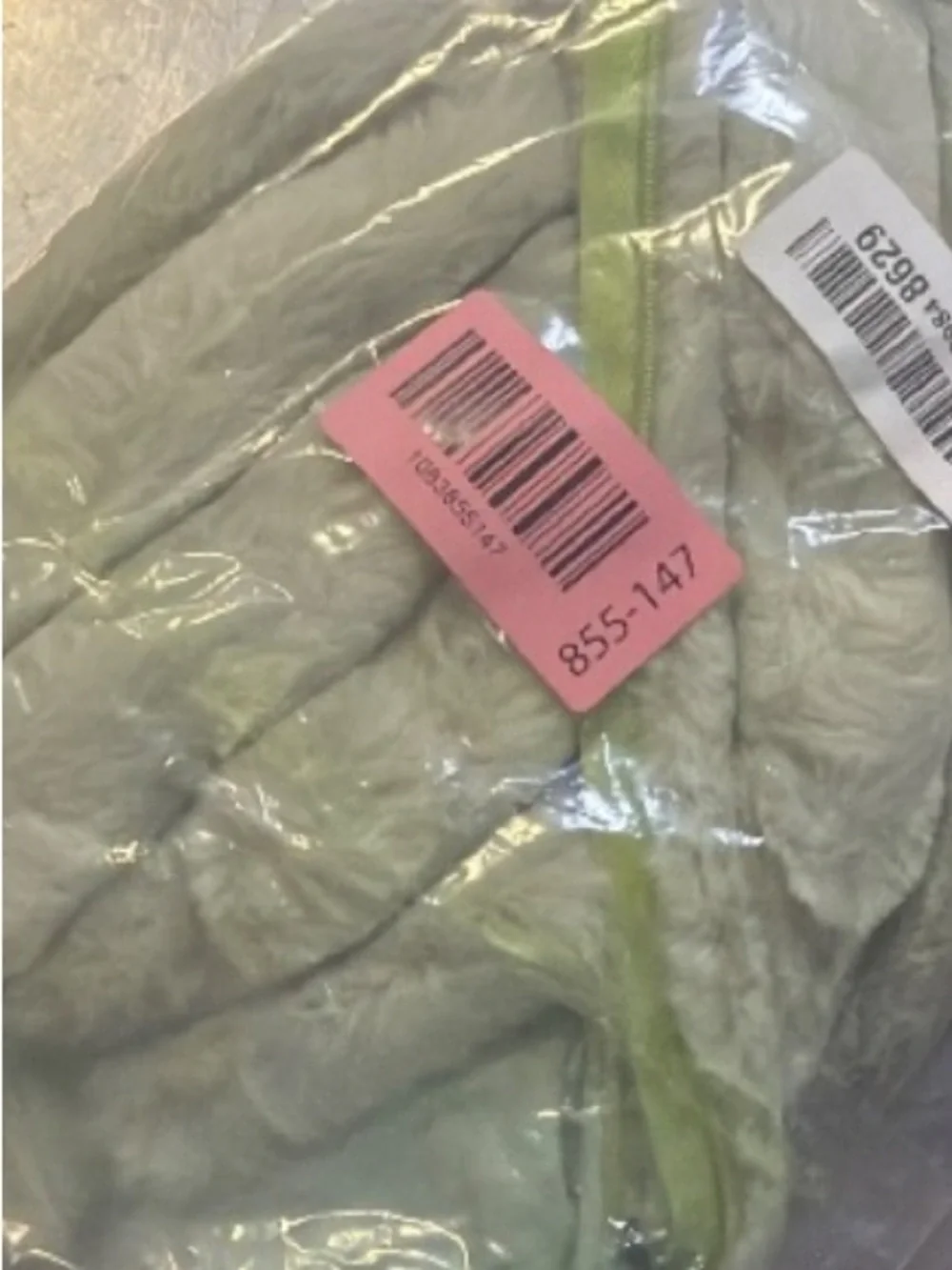 Plush Faux Fur Lumbar Pillow Covers Rectangular 12x20” (2-Pack) SAGE GREEN